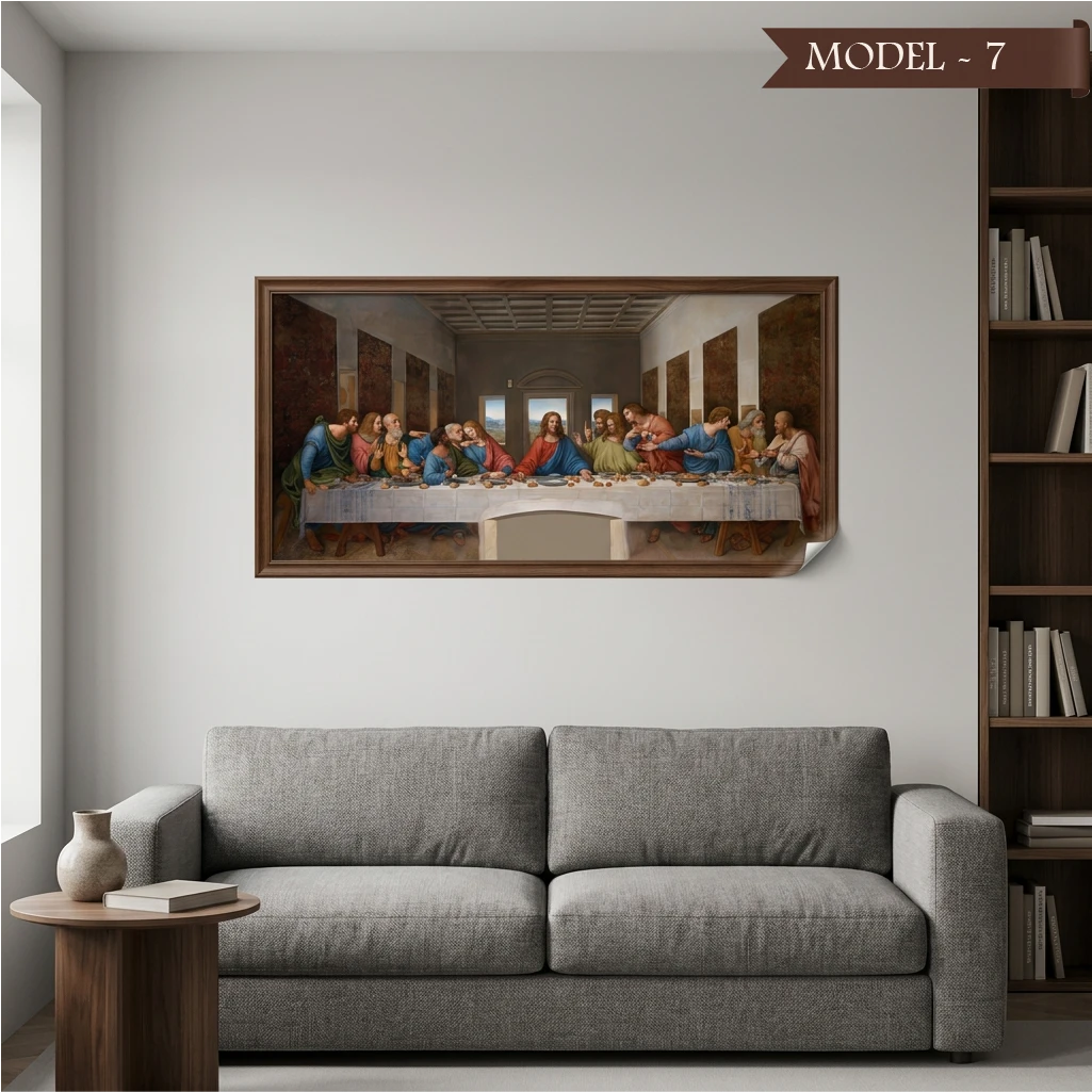 Son Akşam Yemeği Tablo - Poster Dünyaca Ünlü (Model- 7)