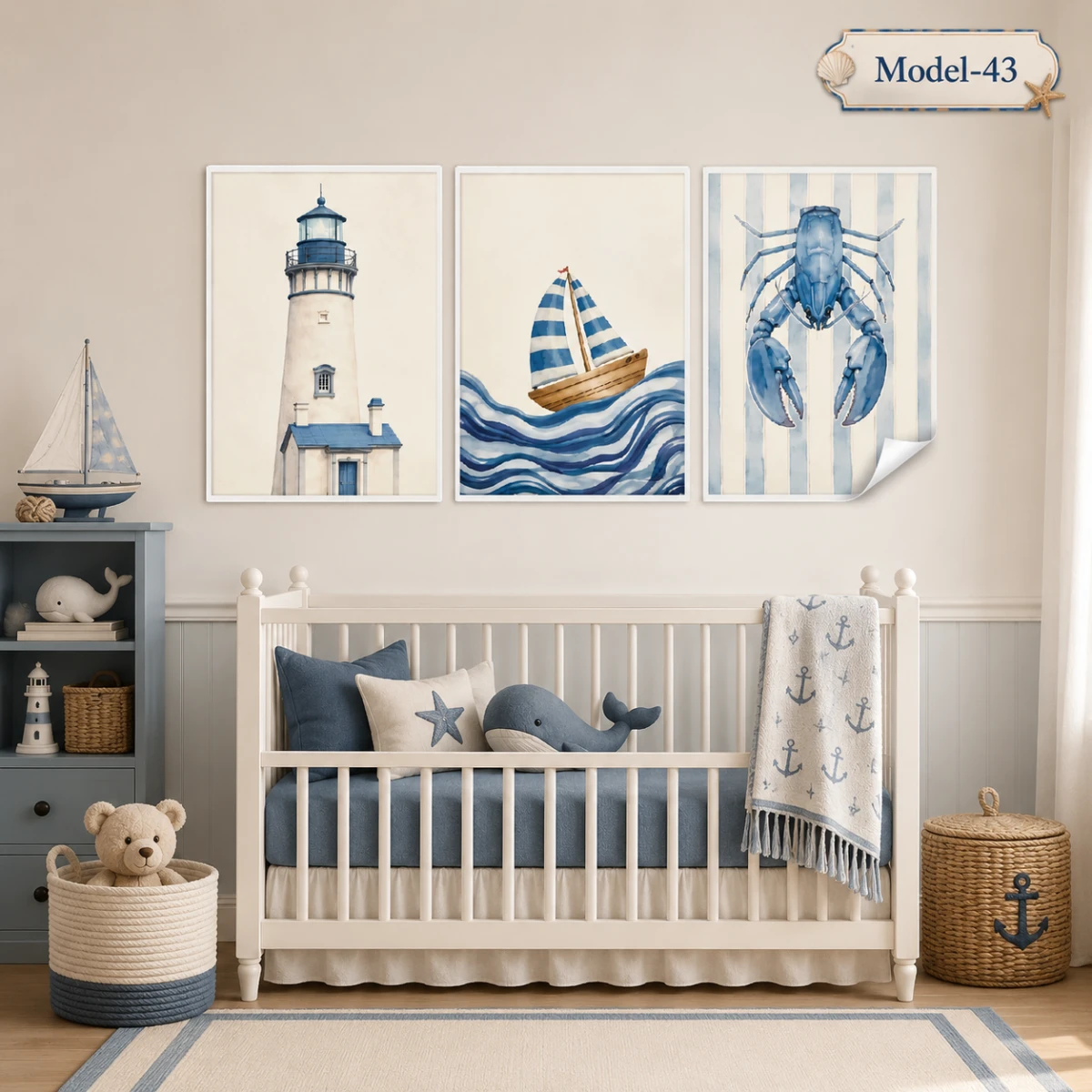 Statik Tutunma Özellikli Tablo - Poster Çocuk Odası (Model-43)