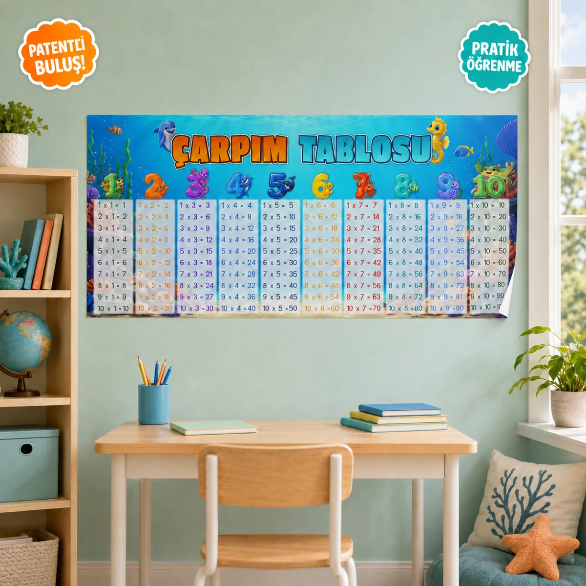 Statik Kağıt Çarpım Tablosu (Model-11)