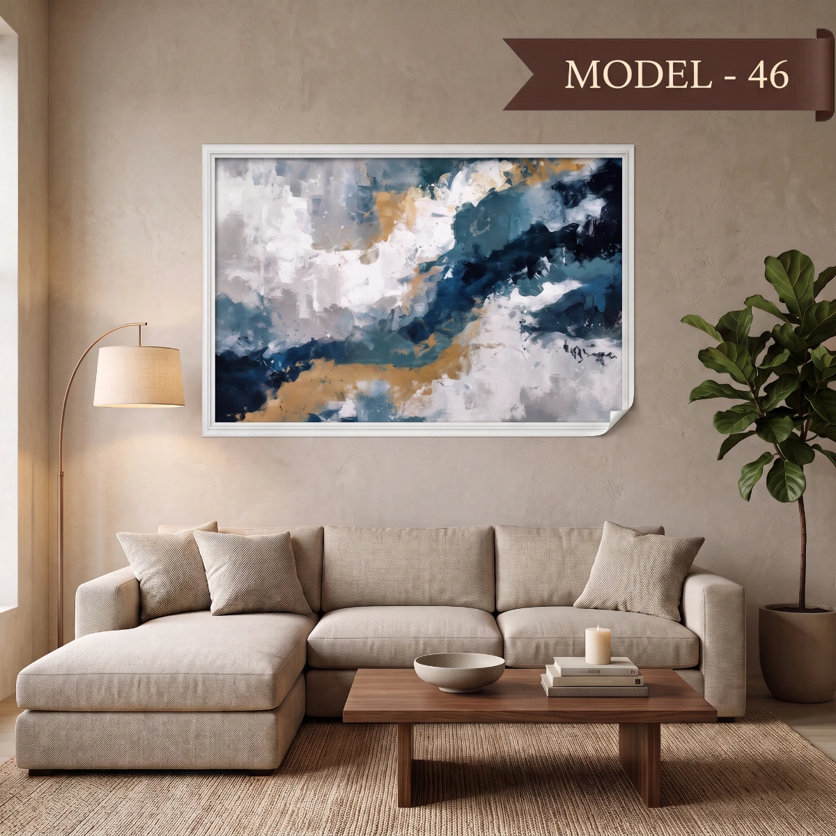 Statik Tutunma Özellikli Tablo - Poster Modern (Model-46)