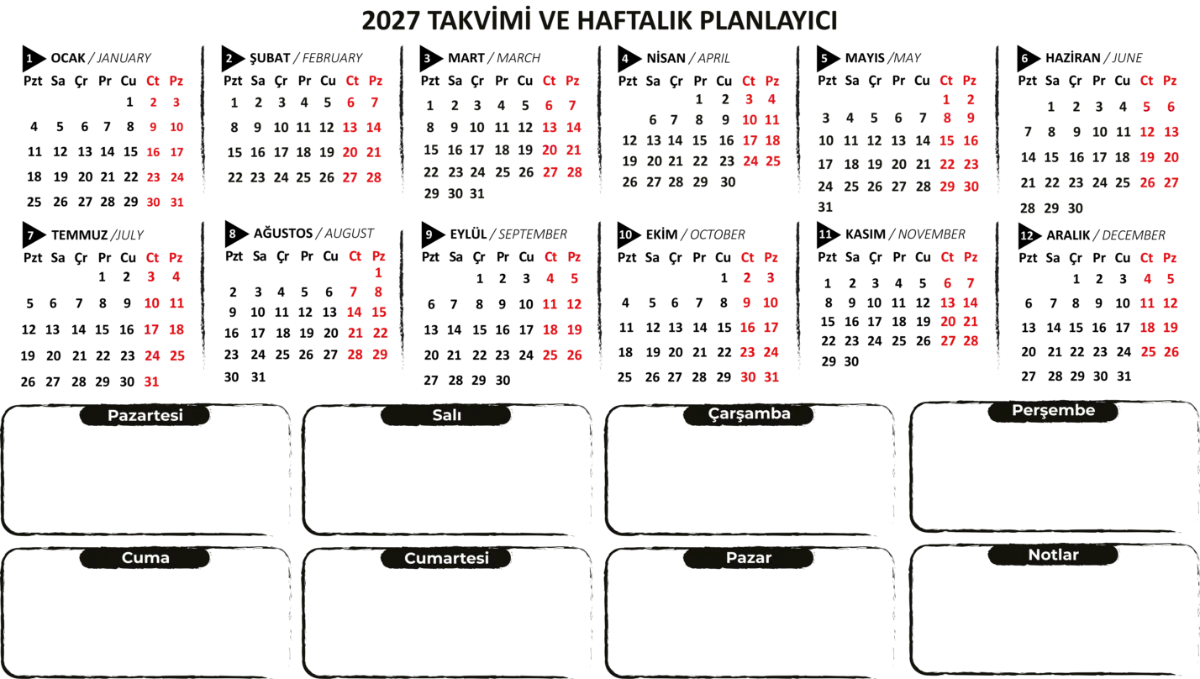Statik Kağıt 2027 Mini Yıllık Plan (Model-3) 