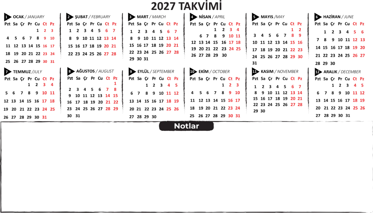 Statik Kağıt 2027 Mini Yıllık Plan (Model-2) 