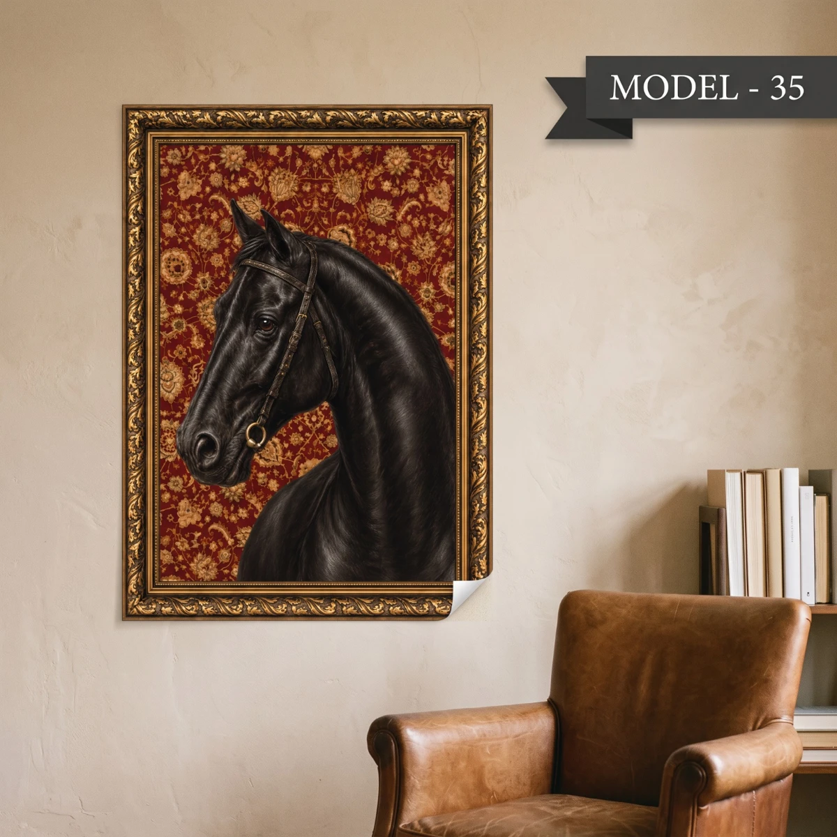 Statik Tutunma Özellikli Tablo - Poster Hayvan (Model-35)