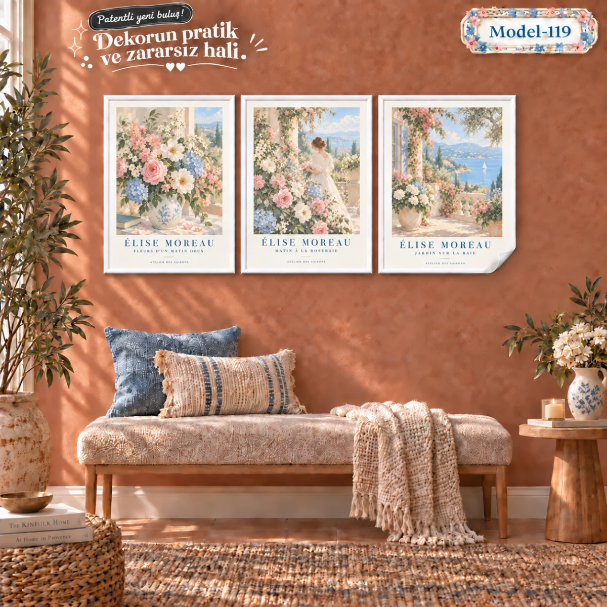 Statik Tutunma Özellikli Tablo - Poster Manzara (Model- 119)
