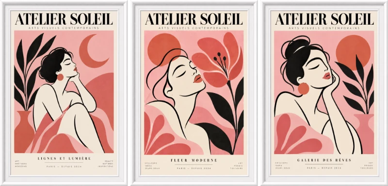 Statik Tutunma Özellikli Tablo - Poster Modern (Model- 51)