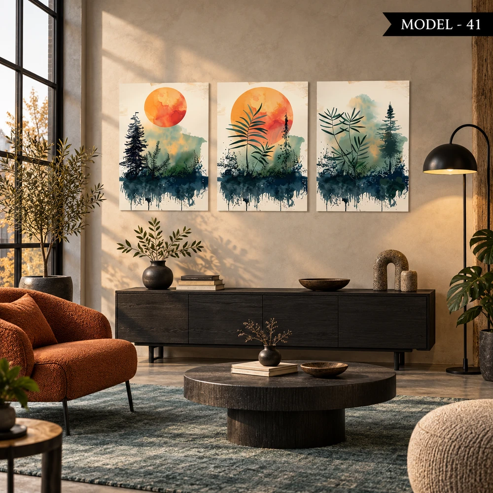 Yapışkanlı Keçe Tablo - Poster Çiçek (Model- 41)