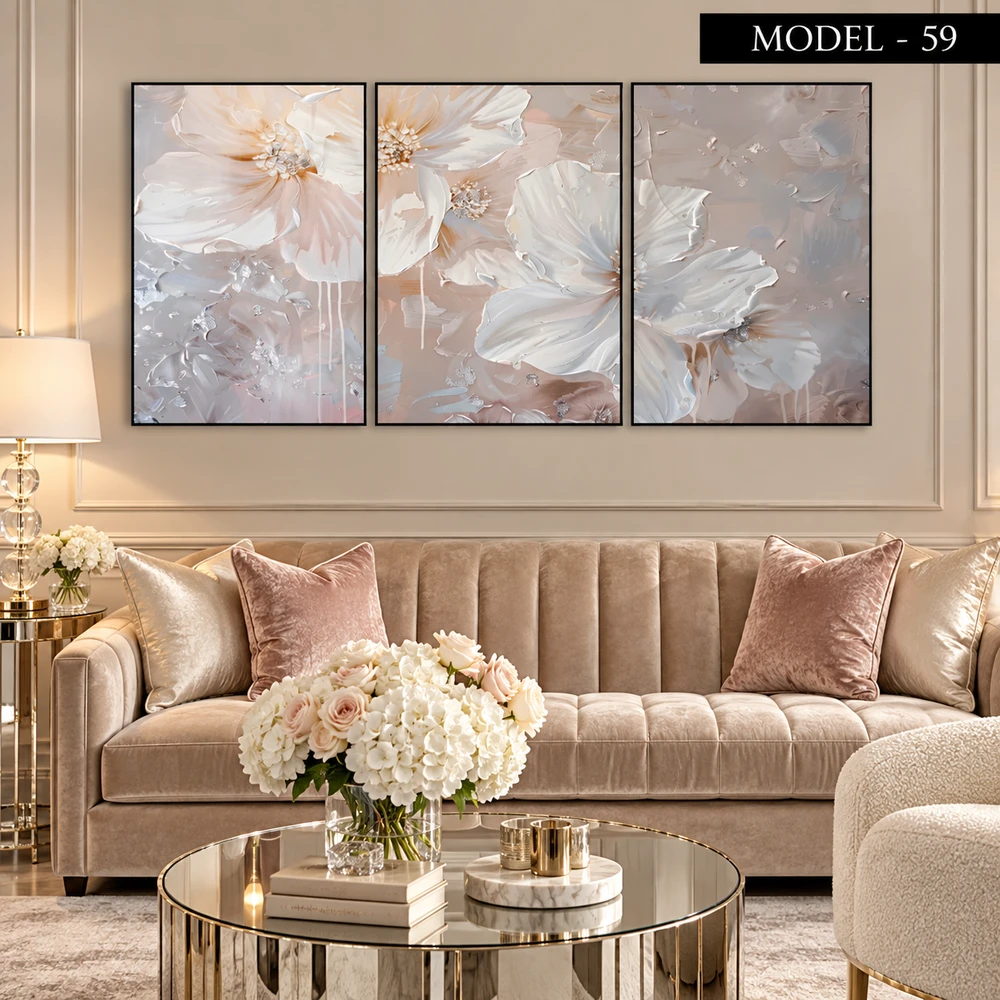 Yapışkanlı Keçe Tablo - Poster Çiçek (Model- 59)