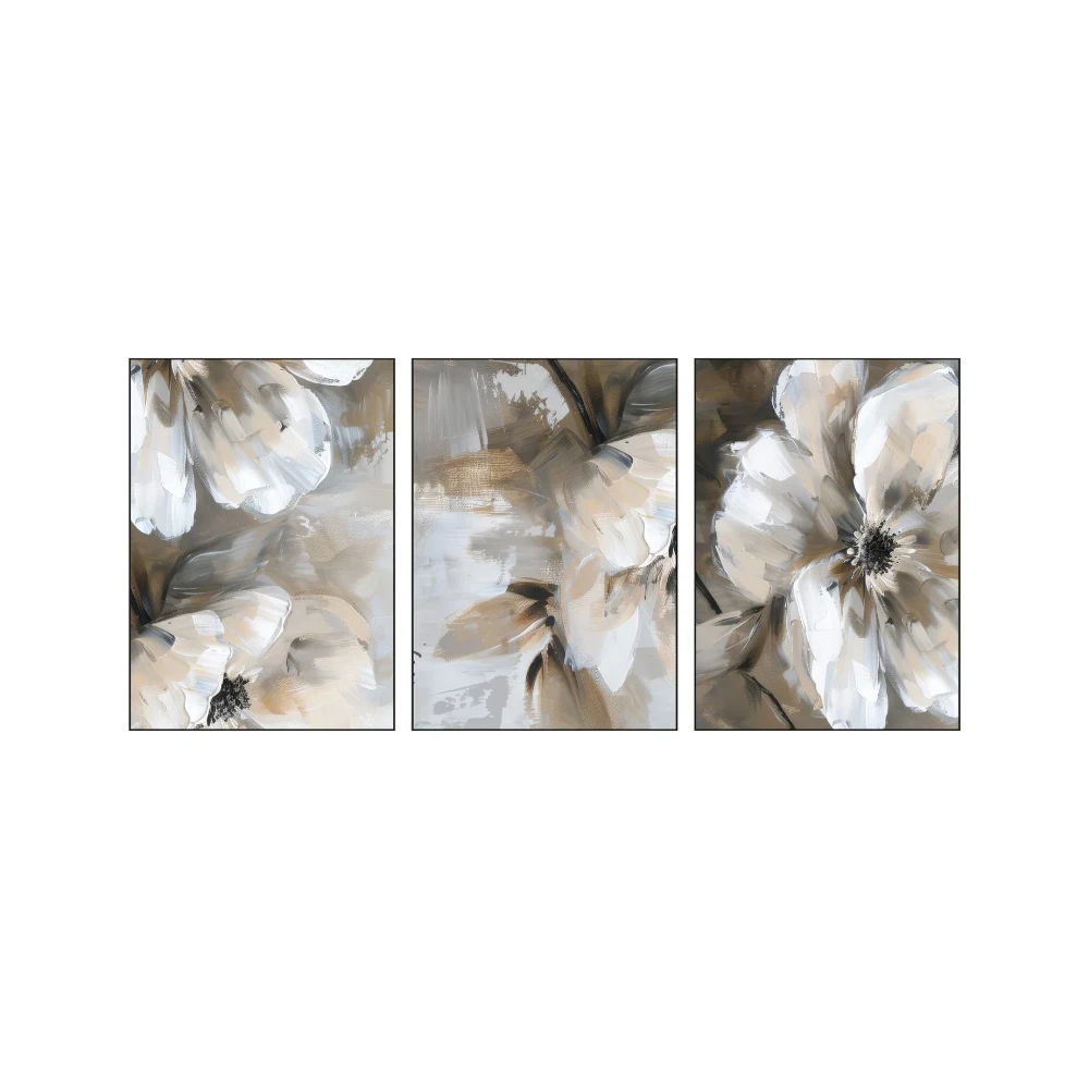 Yapışkanlı Keçe Tablo - Poster Çiçek (Model- 57) 